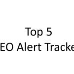 Top 5 SEO Alert Trackers in black color written on white background